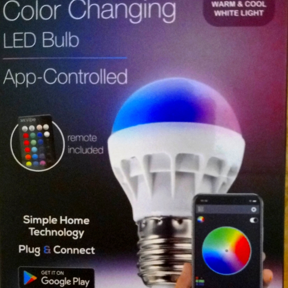 VIBEVCOLOR CHANGING LIGHT BULB
